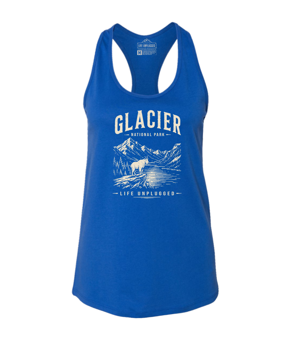 GLACIER NATIONAL PARK  Women's Racerback Tank Top
