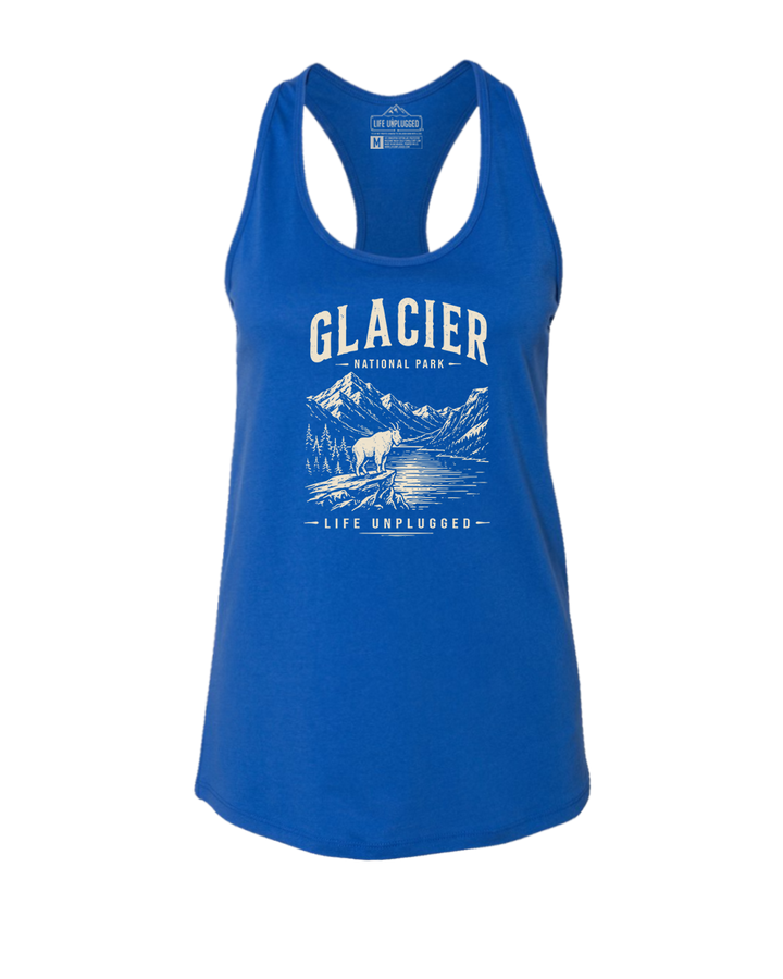 GLACIER NATIONAL PARK  Women's Racerback Tank Top