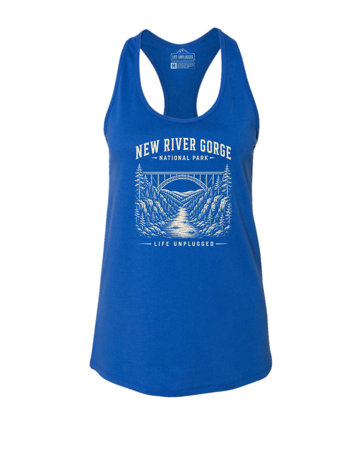 NEW RIVER GORGE NATIONAL PARK Women's Racerback Tank Top