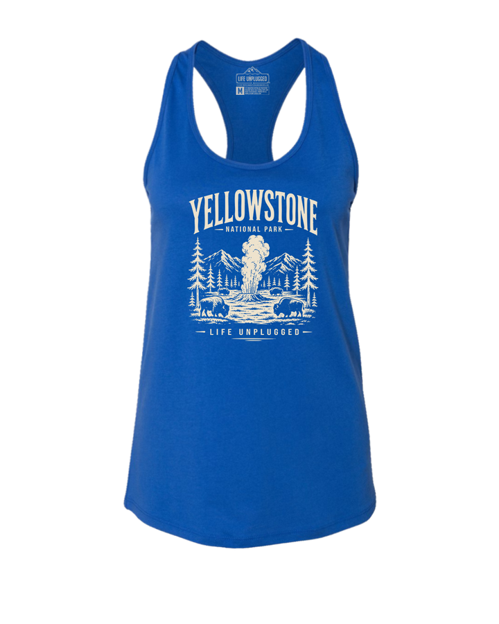 YELLOWSTONE NATIONAL PARK Women's Racerback Tank Top