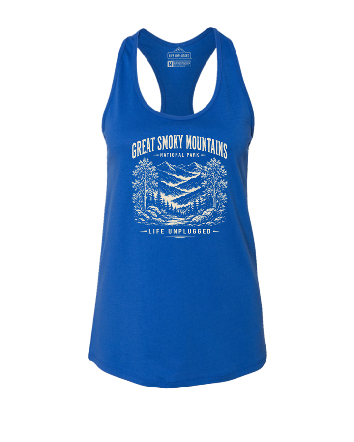GREAT SMOKY MOUNTAINS Women's Racerback Tank Top