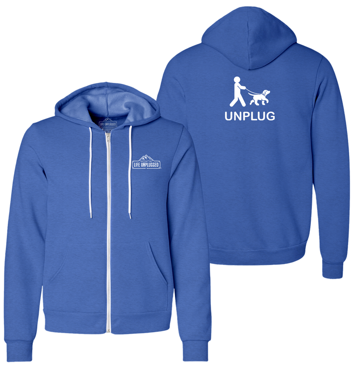 DOG WALKING Supersoft Midweight Zip Up Hoodie