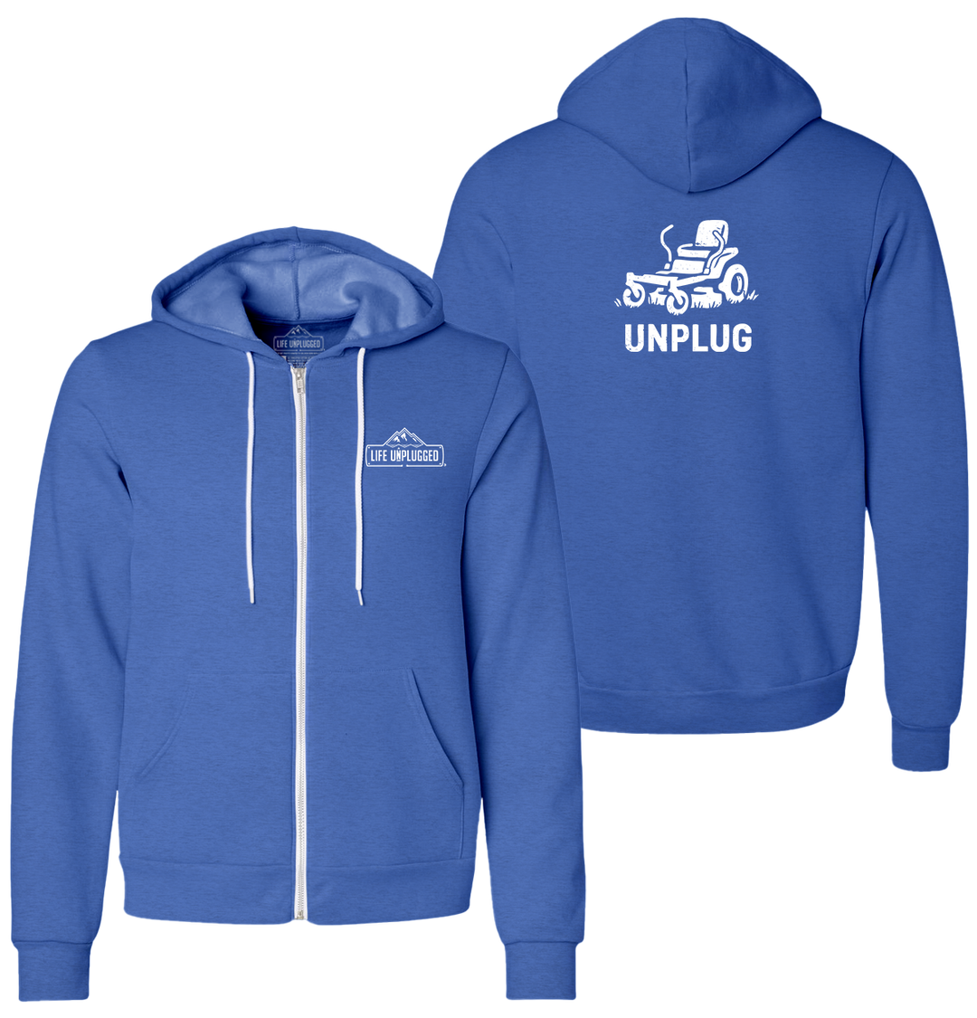 LAWNMOWER Supersoft Midweight Zip Up Hoodie XL - GREAT LAKE BLUE BLOWOUT