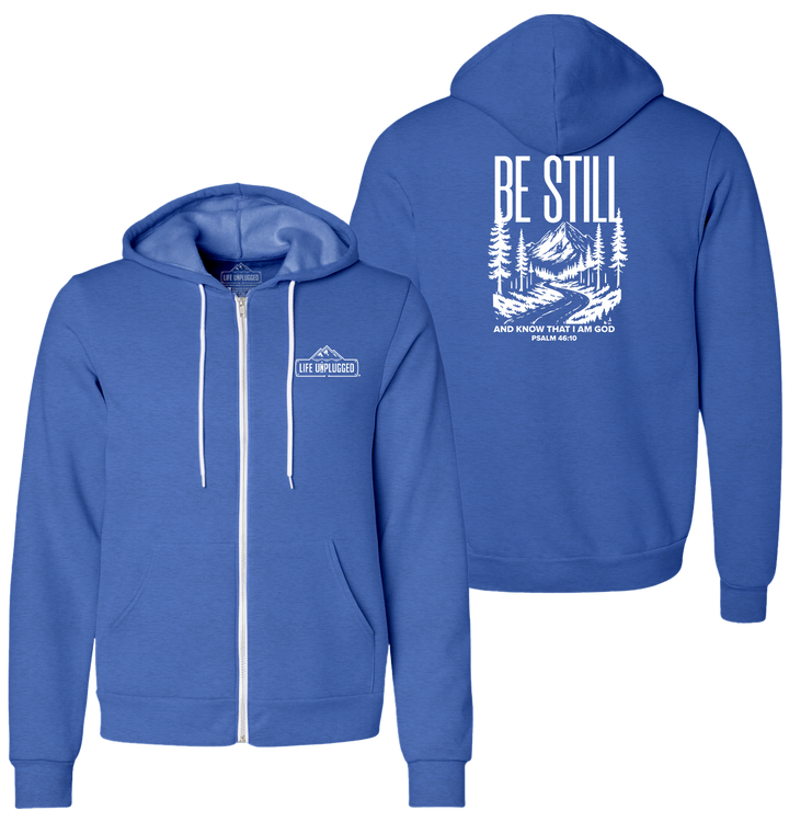 Be Still and Know Supersoft Midweight Zip Up Hoodie