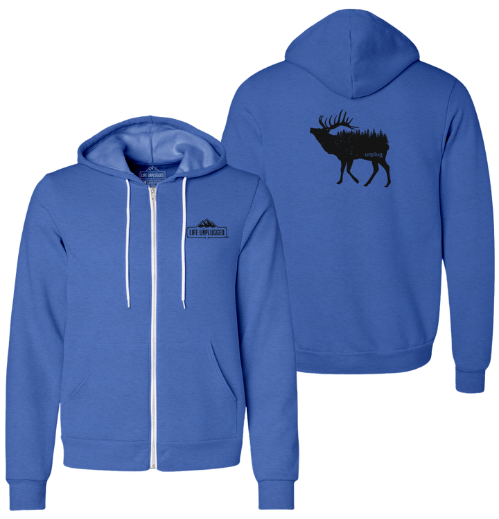 ELK IN THE TREES Supersoft Midweight Zip Up Hoodie