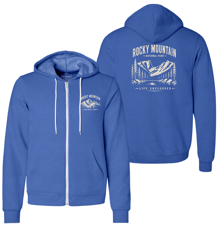 ROCKY MOUNTAIN NATIONAL PARK Supersoft Midweight Zip Up Hoodie