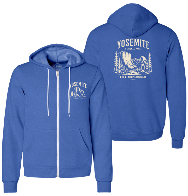 YOSEMITE NATIONAL PARK Supersoft Midweight Zip Up Hoodie