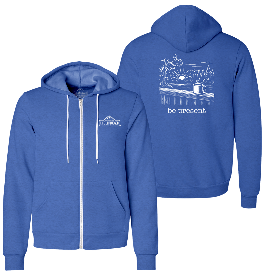 BACK PORCH COFFEE Supersoft Midweight Zip Up Hoodie