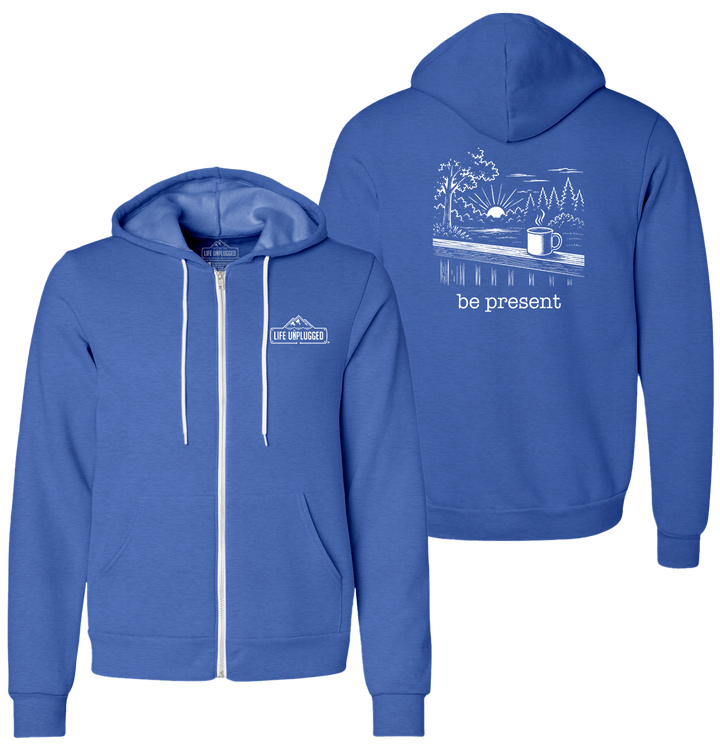 BACK PORCH COFFEE Supersoft Midweight Zip Up Hoodie