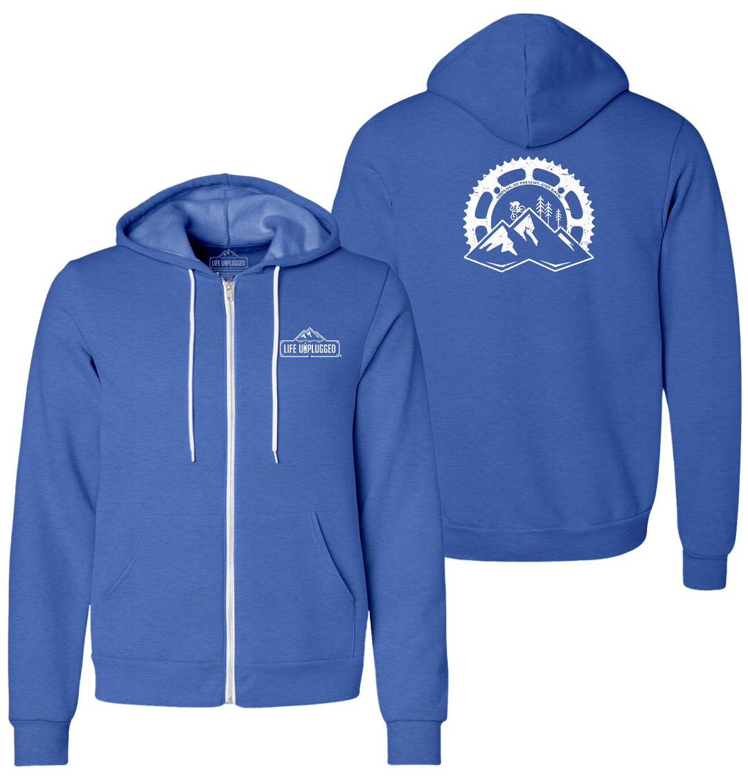 RIDING INTO THE SUNSET Supersoft Midweight Zip Up Hoodie