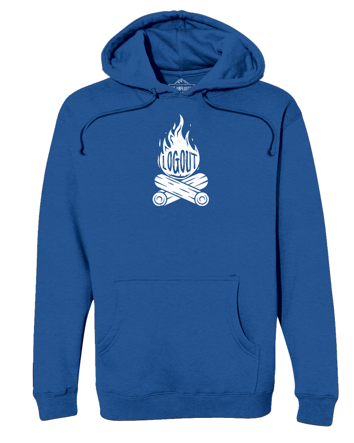 Log Out Campfire Heavyweight Hoodie