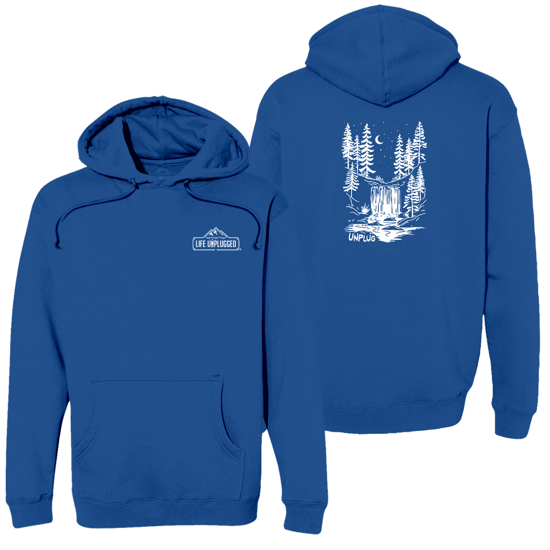 WATERFALL UNDER THE STARS Heavyweight Hoodie