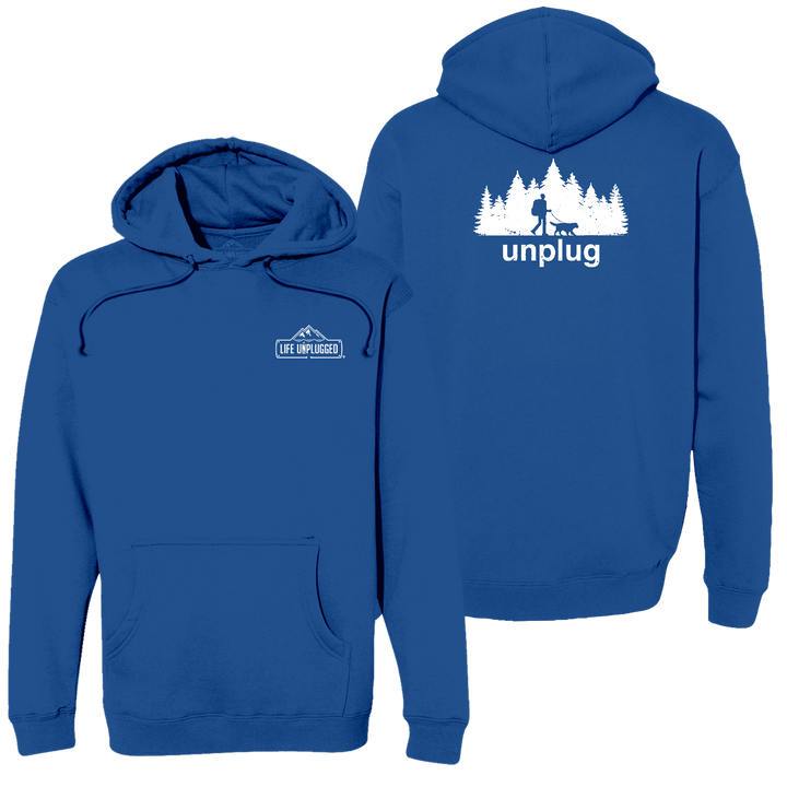 Dog Walks In The Woods Heavyweight Hoodie
