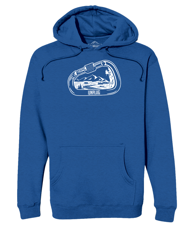 Rock Climbing Mountain Scene Heavyweight Hoodie