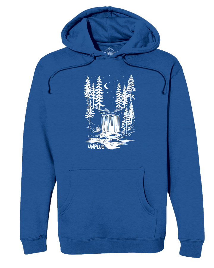 WATERFALL UNDER THE STARS Heavyweight Hoodie