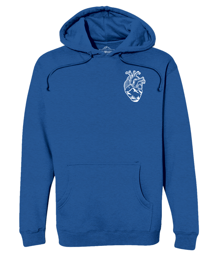 Anatomical Heart (left Chest) Heavyweight Hoodie