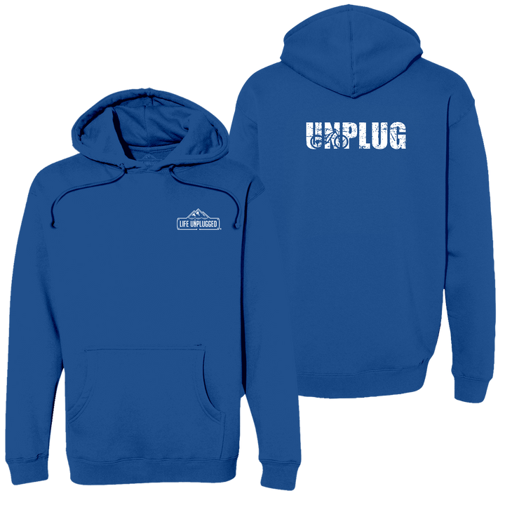 Unplug Mountain Bike Silhouette Heavyweight Hoodie