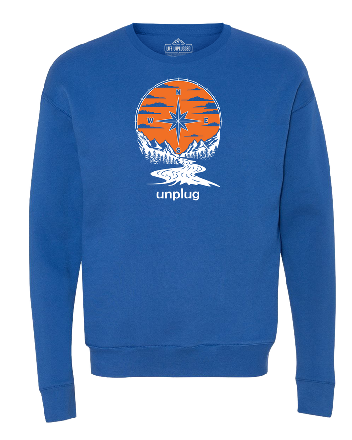 Compass Sunset Midweight Super Soft Crewneck Sweatshirt