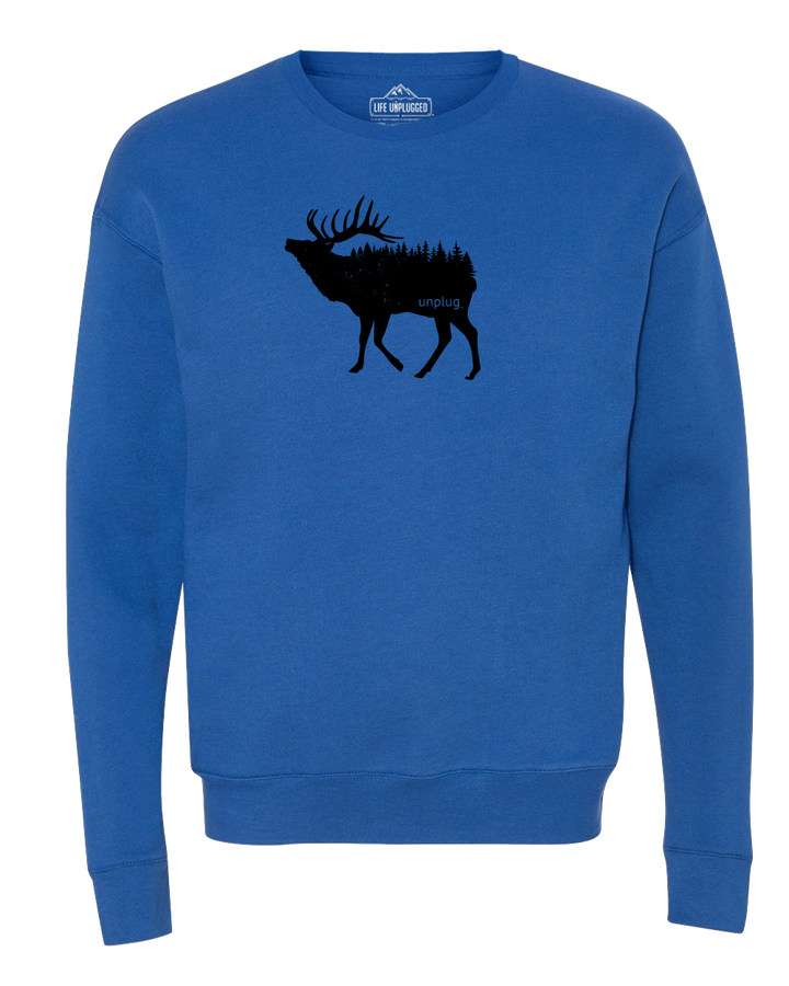 Elk In The Trees Midweight Super Soft Crewneck Sweatshirt