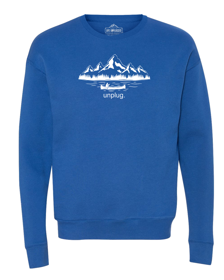 Canoeing In The Mountains Midweight Super Soft Crewneck Sweatshirt