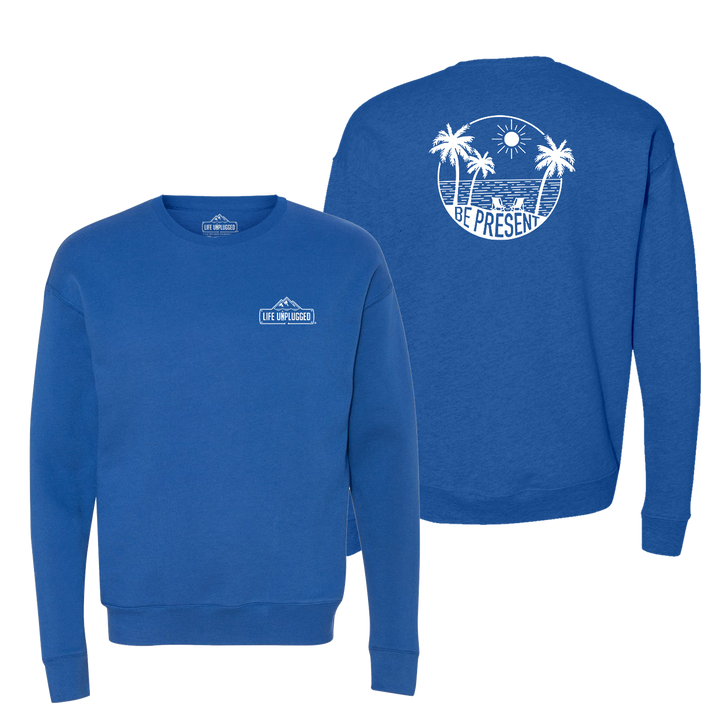 Be Present Beach Midweight Super Soft Crewneck Sweatshirt