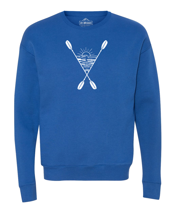Kayaking Into The Sunset Midweight Super Soft Crewneck Sweatshirt
