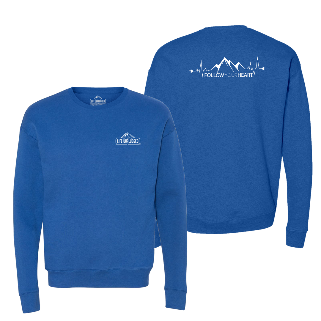 Follow Your Heart Midweight Super Soft Crewneck Sweatshirt