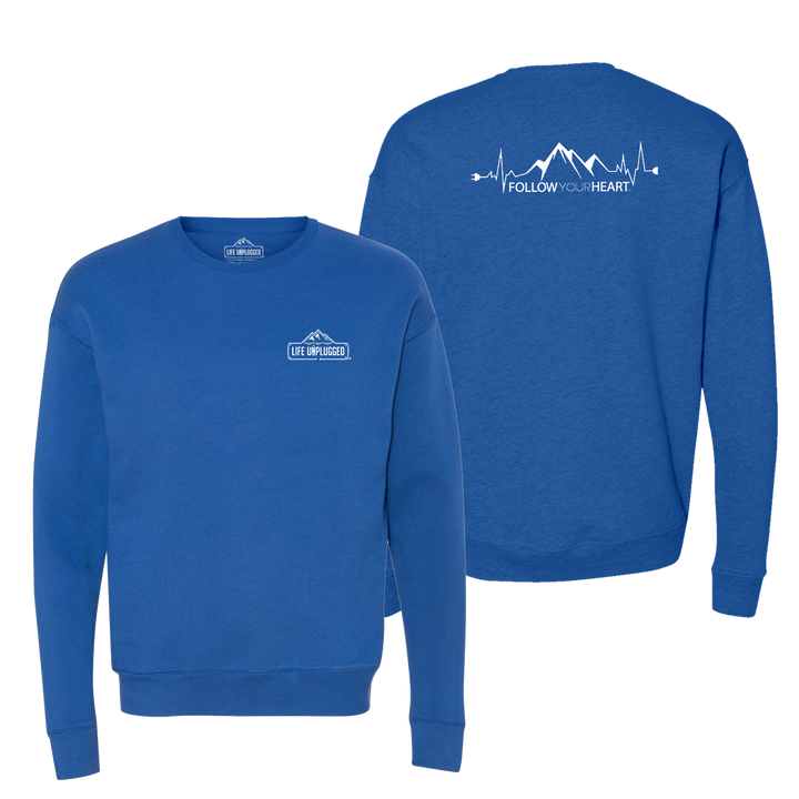Follow Your Heart Midweight Super Soft Crewneck Sweatshirt