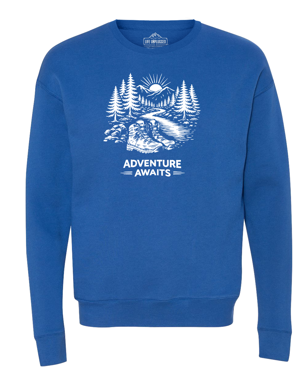 ADVENTURE AWAITS Midweight Super Soft Crewneck