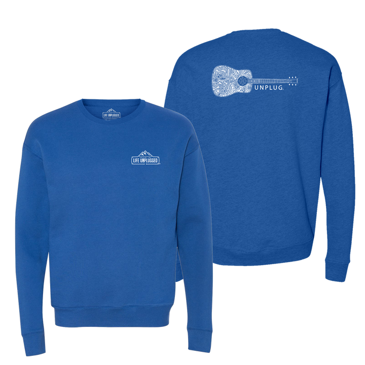 Guitar Midweight Super Soft Crewneck Sweatshirt