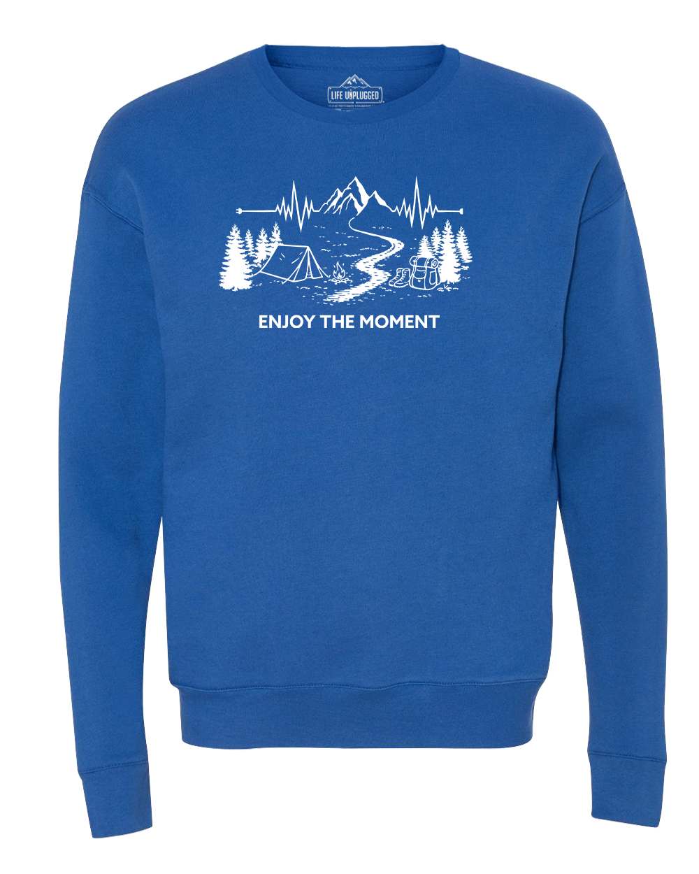 ENJOY THE MOMENT (MOUNTAIN SCENE) Midweight Super Soft Crewneck