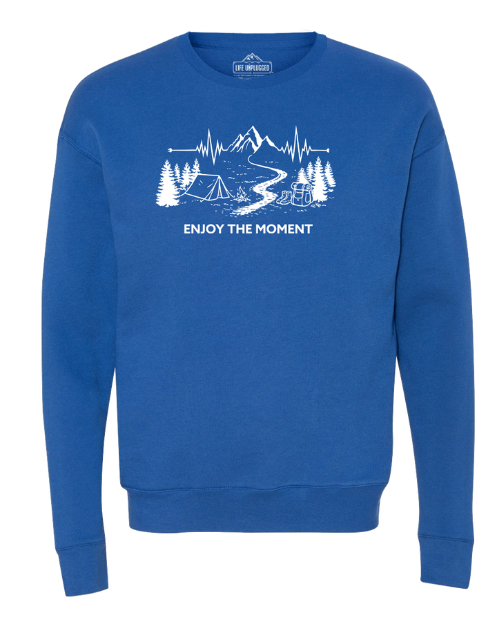 ENJOY THE MOMENT (MOUNTAIN SCENE) Midweight Super Soft Crewneck