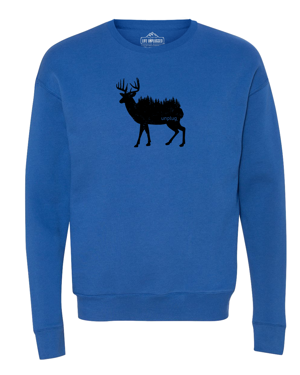 Deer In The Trees Midweight Super Soft Crewneck Sweatshirt