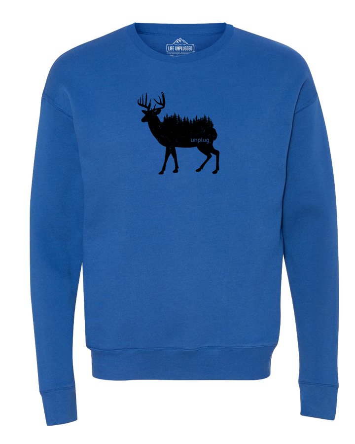 Deer In The Trees Midweight Super Soft Crewneck Sweatshirt