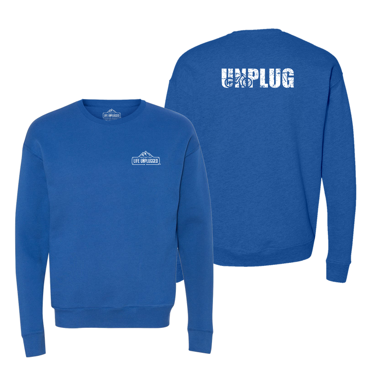 Unplug Mountain Bike Silhouette Midweight Super Soft Crewneck Sweatshirt