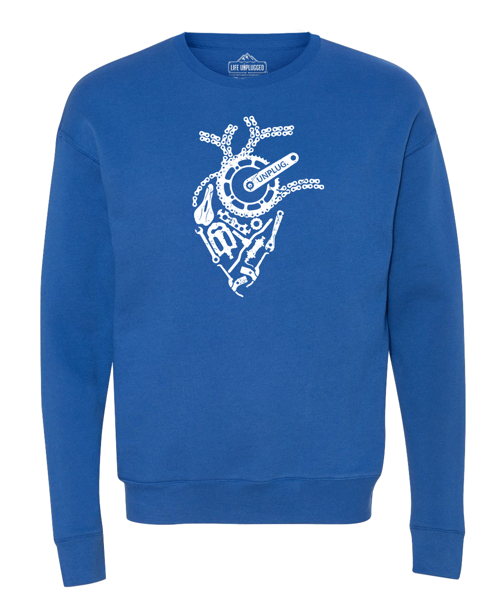 Anatomical Heart (Bicycle Parts) Midweight Super Soft Crewneck Sweatshirt