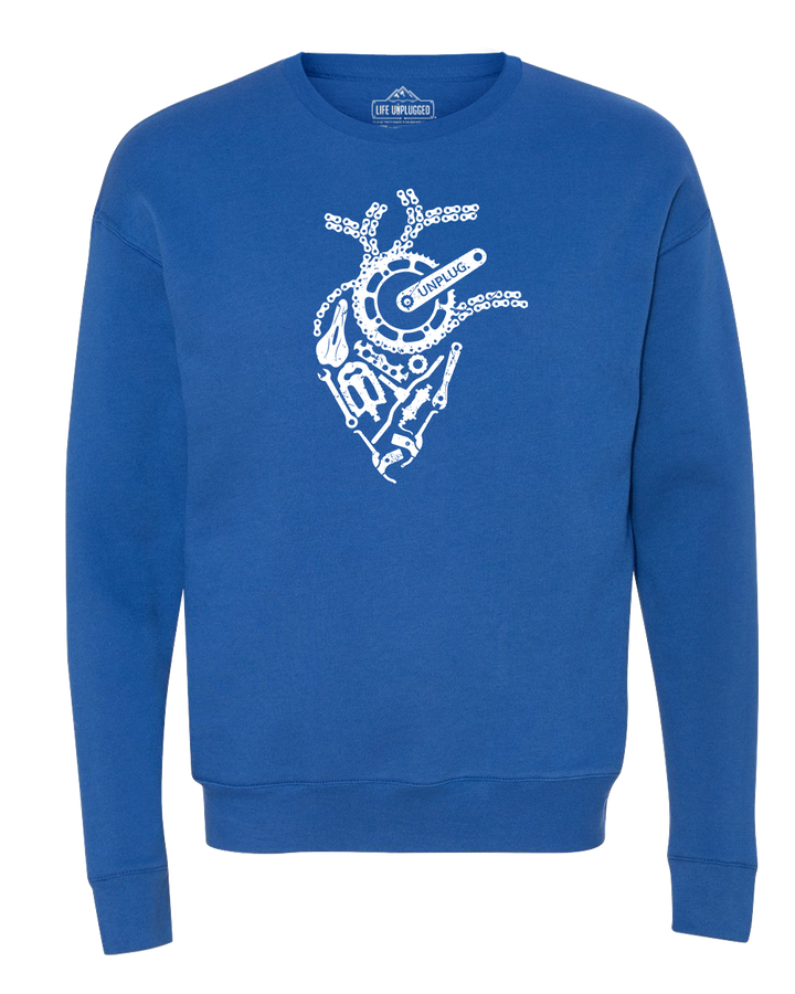 Anatomical Heart (Bicycle Parts) Midweight Super Soft Crewneck Sweatshirt
