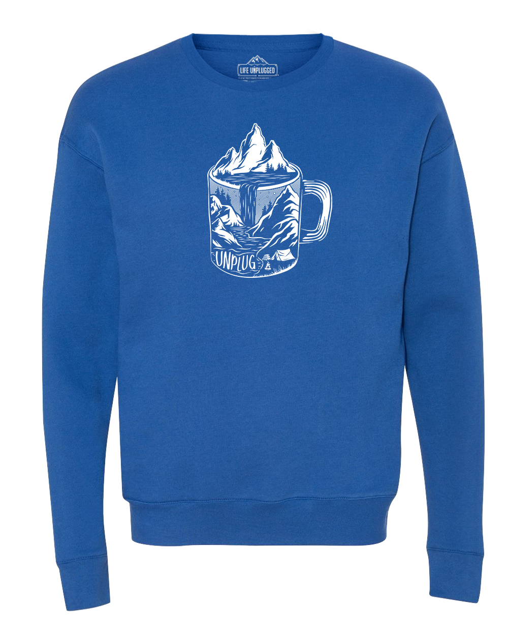 Coffee Mountain Scene Midweight Super Soft Crewneck Sweatshirt