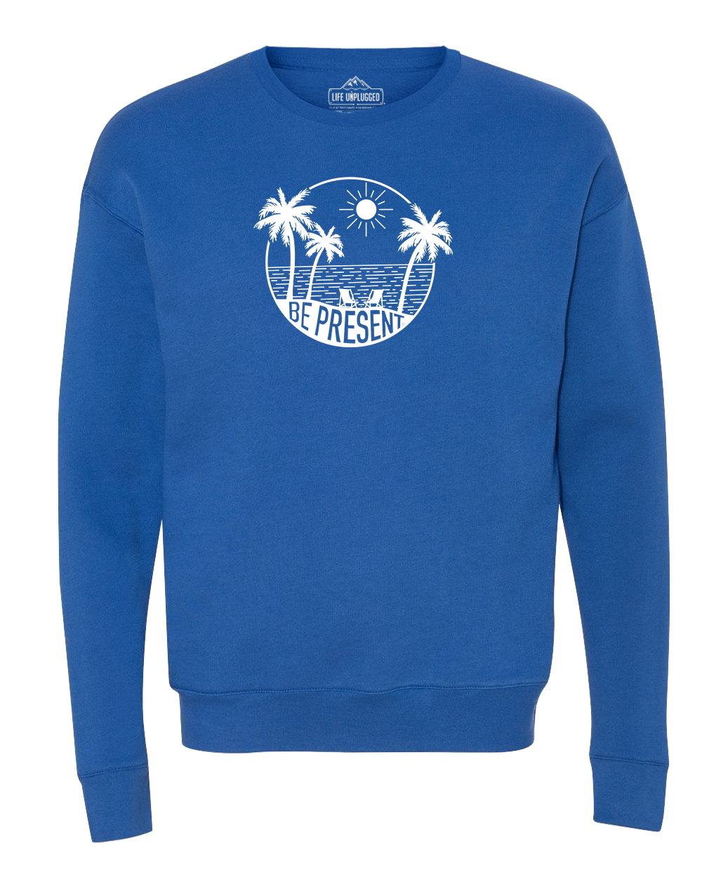 Be Present Beach Midweight Super Soft Crewneck Sweatshirt