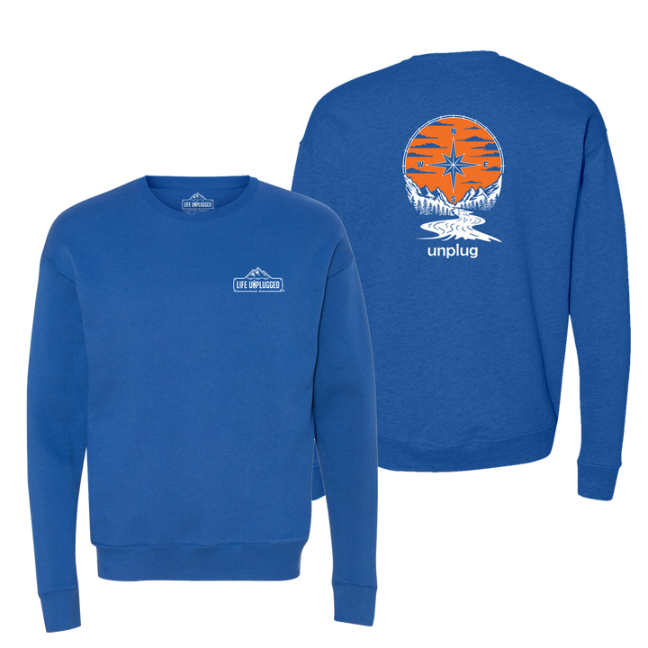 Compass Sunset Midweight Super Soft Crewneck Sweatshirt