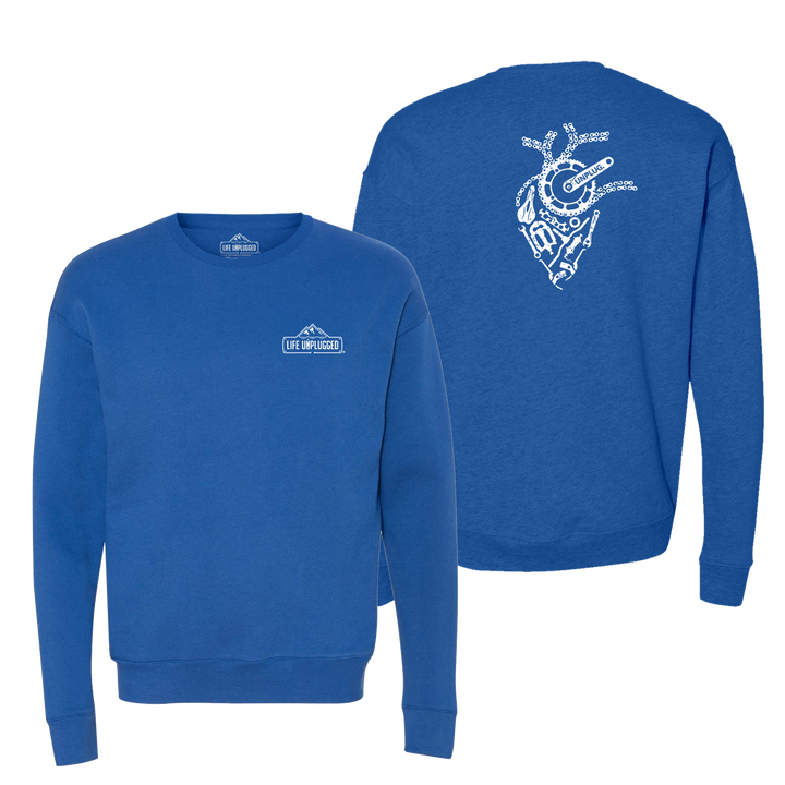Anatomical Heart (Bicycle Parts) Midweight Super Soft Crewneck Sweatshirt
