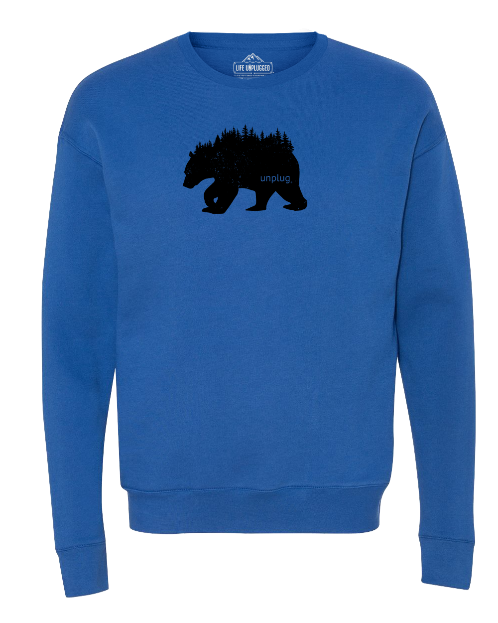 Bear In The Trees Midweight Super Soft Crewneck Sweatshirt