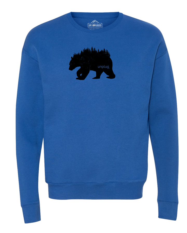 Bear In The Trees Midweight Super Soft Crewneck Sweatshirt