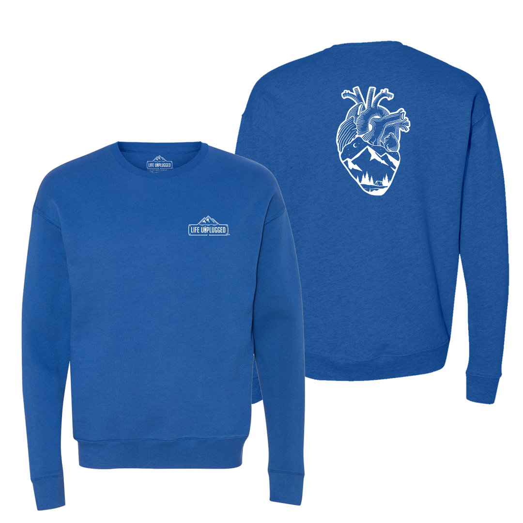 Anatomical Heart (Full Chest) Midweight Super Soft Crewneck Sweatshirt