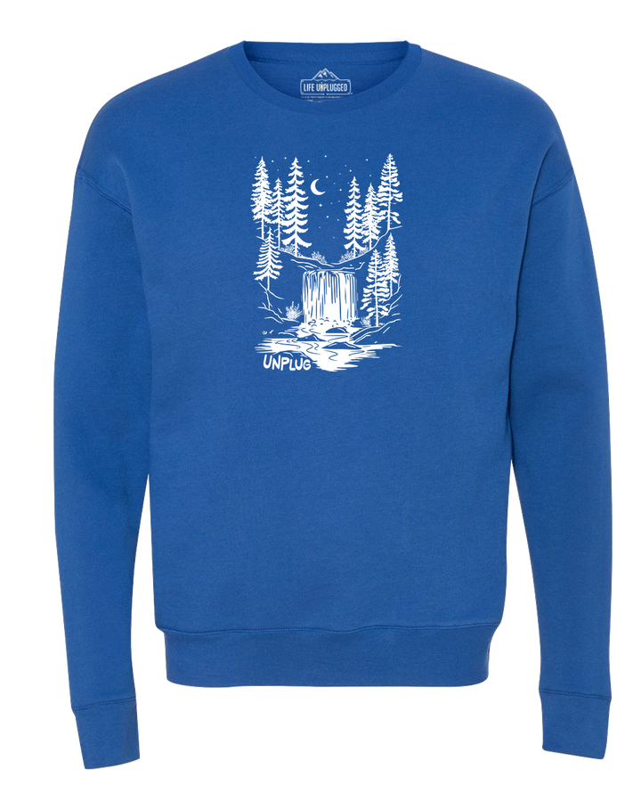 WATERFALL UNDER THE STARS Midweight Super Soft Crewneck Sweatshirt