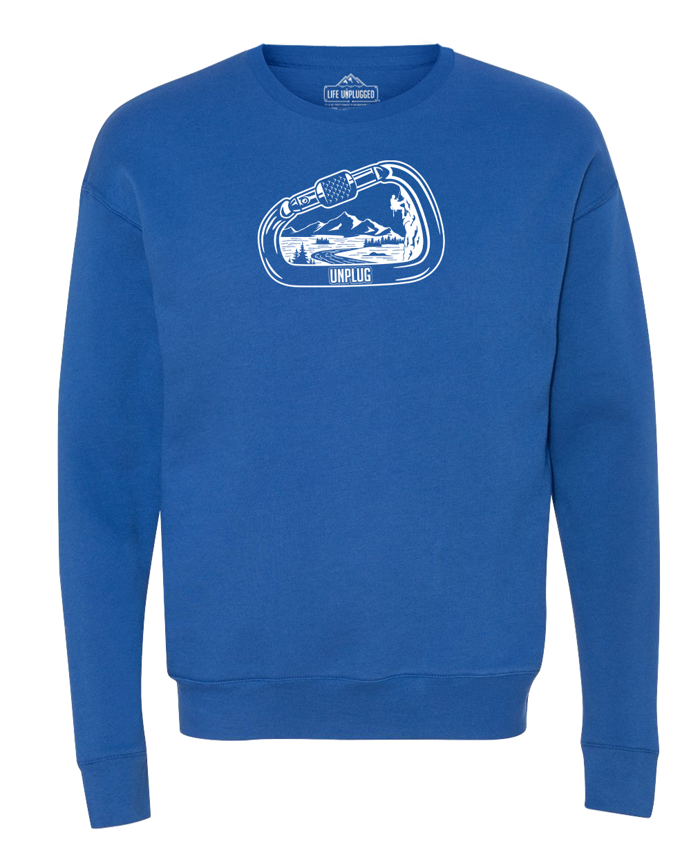 Rock Climbing Mountain Scene Midweight Super Soft Crewneck Sweatshirt