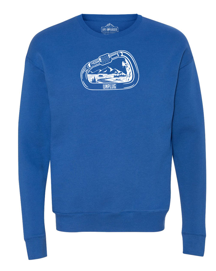 Rock Climbing Mountain Scene Midweight Super Soft Crewneck Sweatshirt