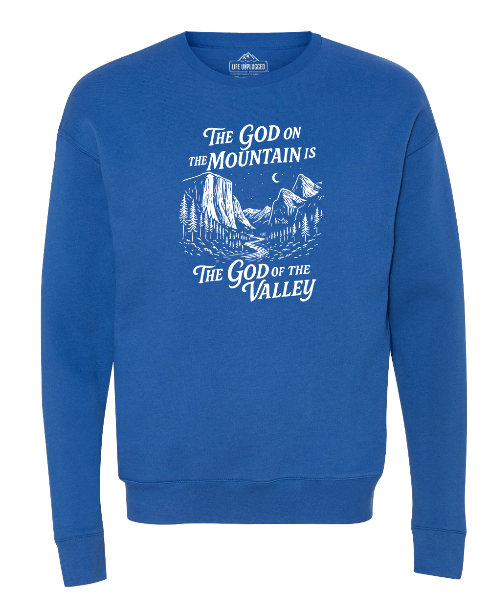 God On The Mountain Midweight Super Soft Crewneck