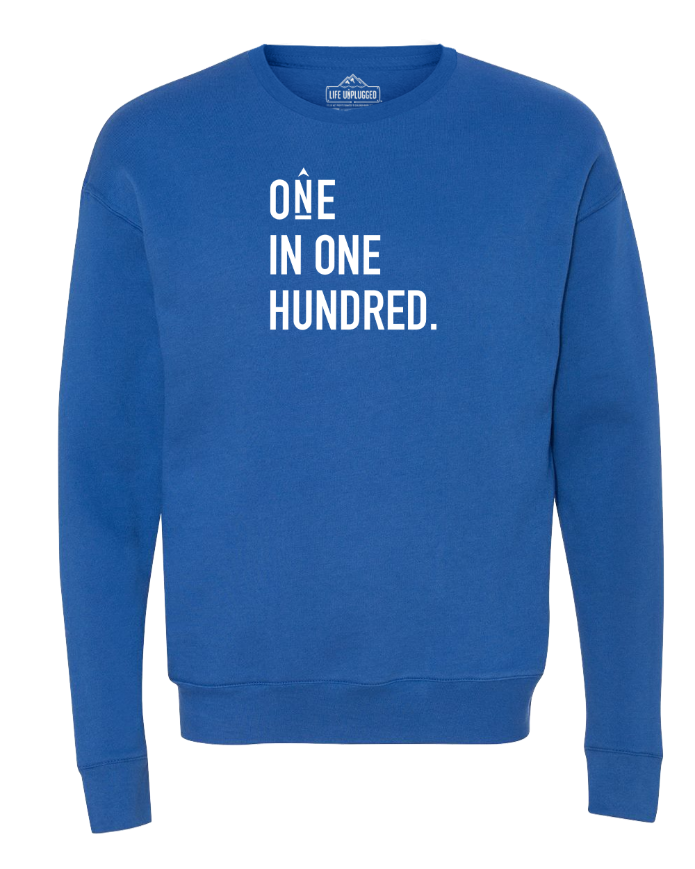 One In One Hundred Stacked Midweight Super Soft Crewneck Sweatshirt