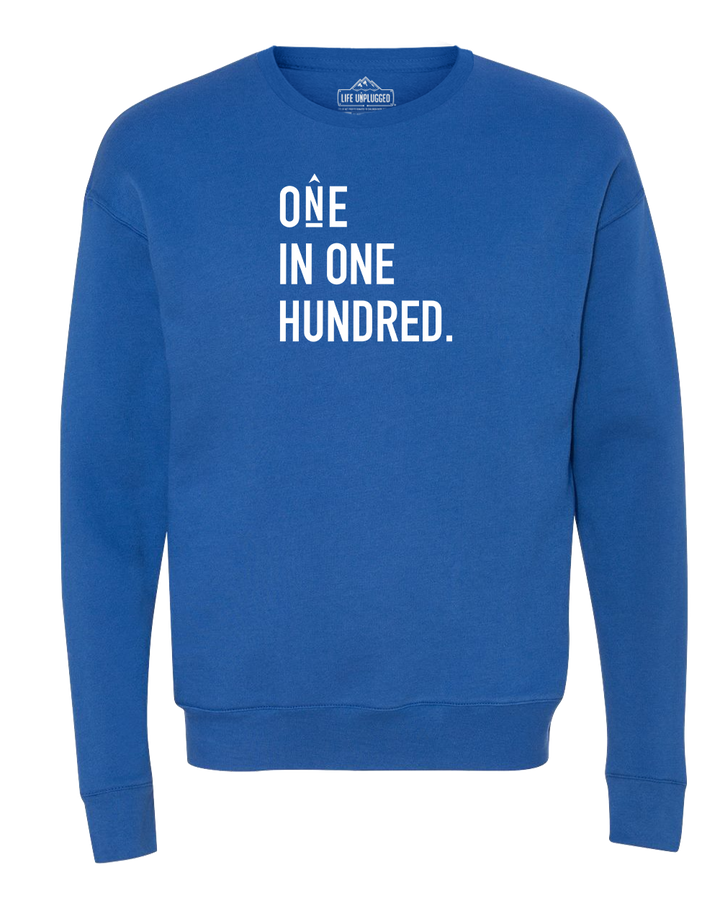 One In One Hundred Stacked Midweight Super Soft Crewneck Sweatshirt